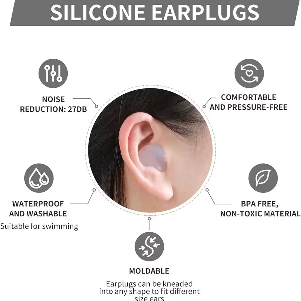 Soft Silicone Earplugs