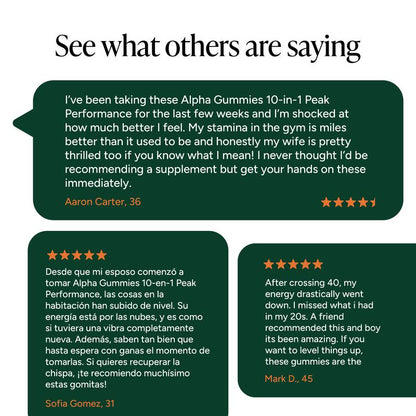 10-1 Alpha Gummies - Purity & 3.5X Absorption