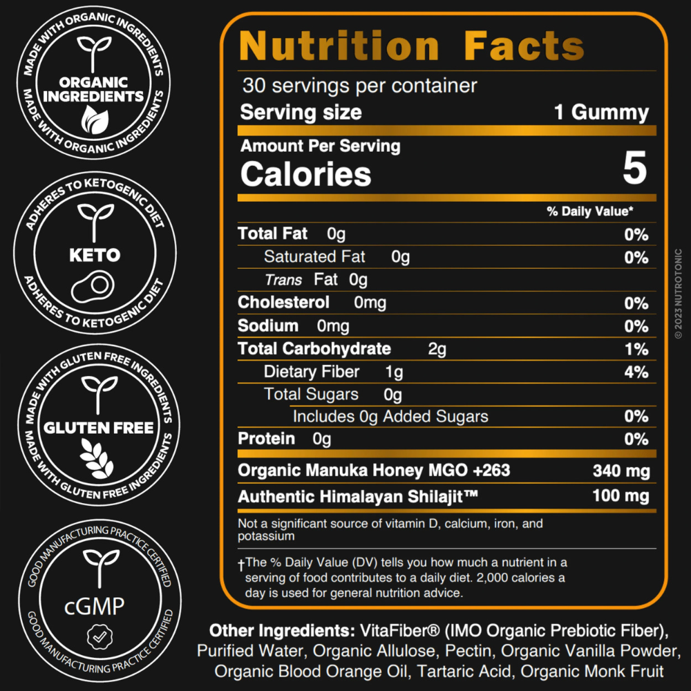 Authentic Himalayan Shilajit Gummies