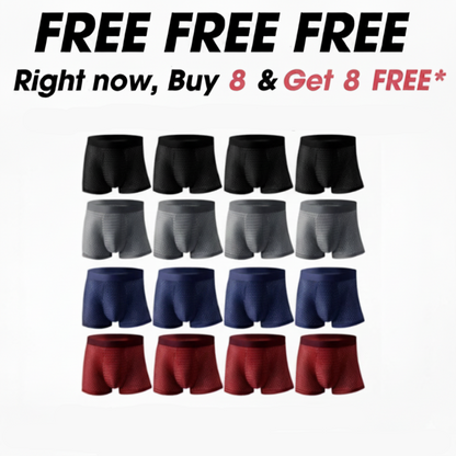 8-PACK Bamboo Fibre Boxer Shorts